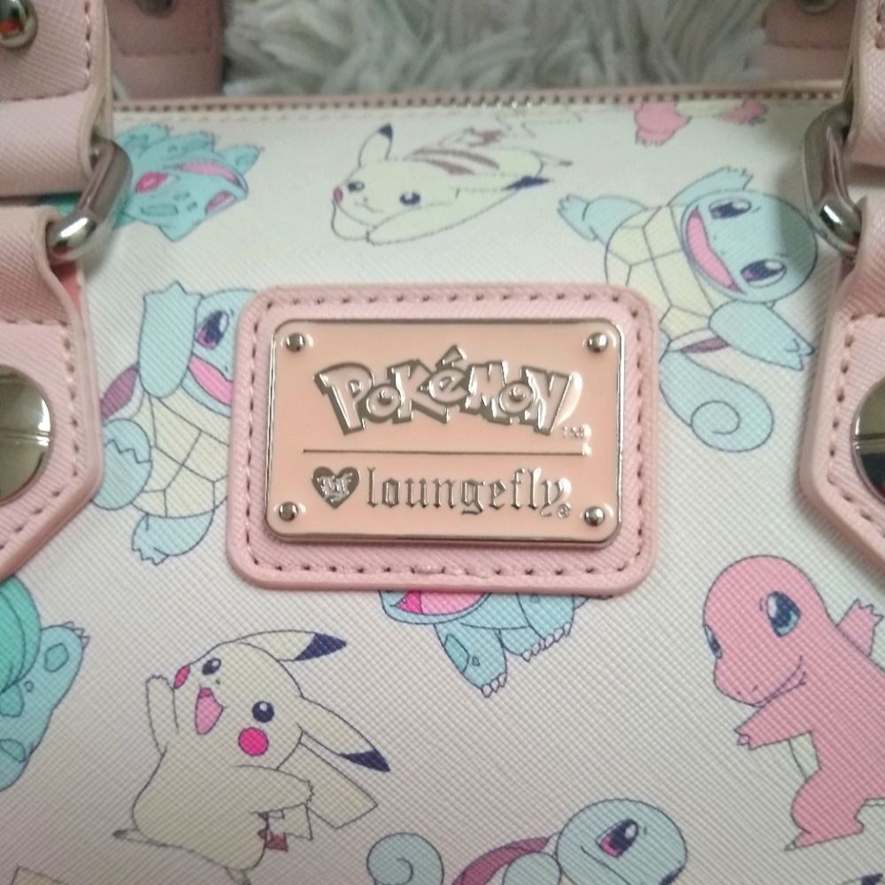 Loungefly Pokémon Starters Pastel Print Purse - Picture 10 of 17